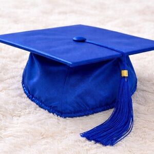 Blue Graduation Cap no Tassel for kids